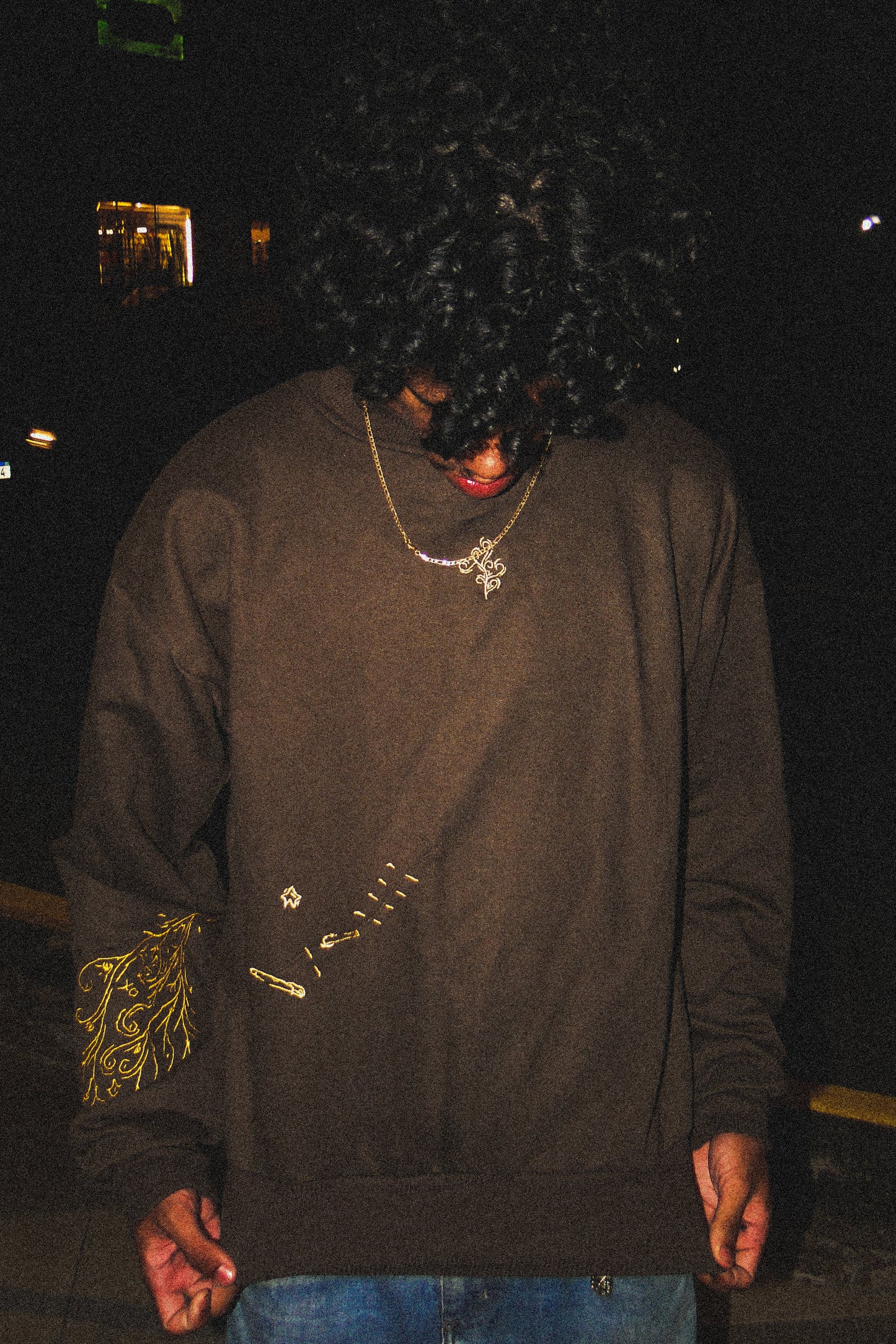 golden branches crewneck